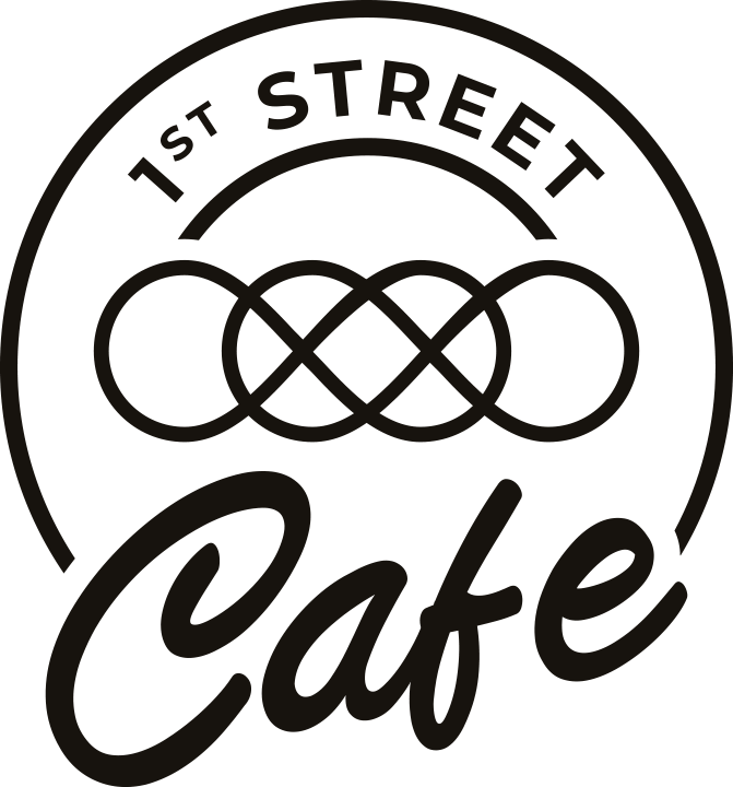 1st Street Cafe Leechburg Pennsylvania Coffee Shop Logo