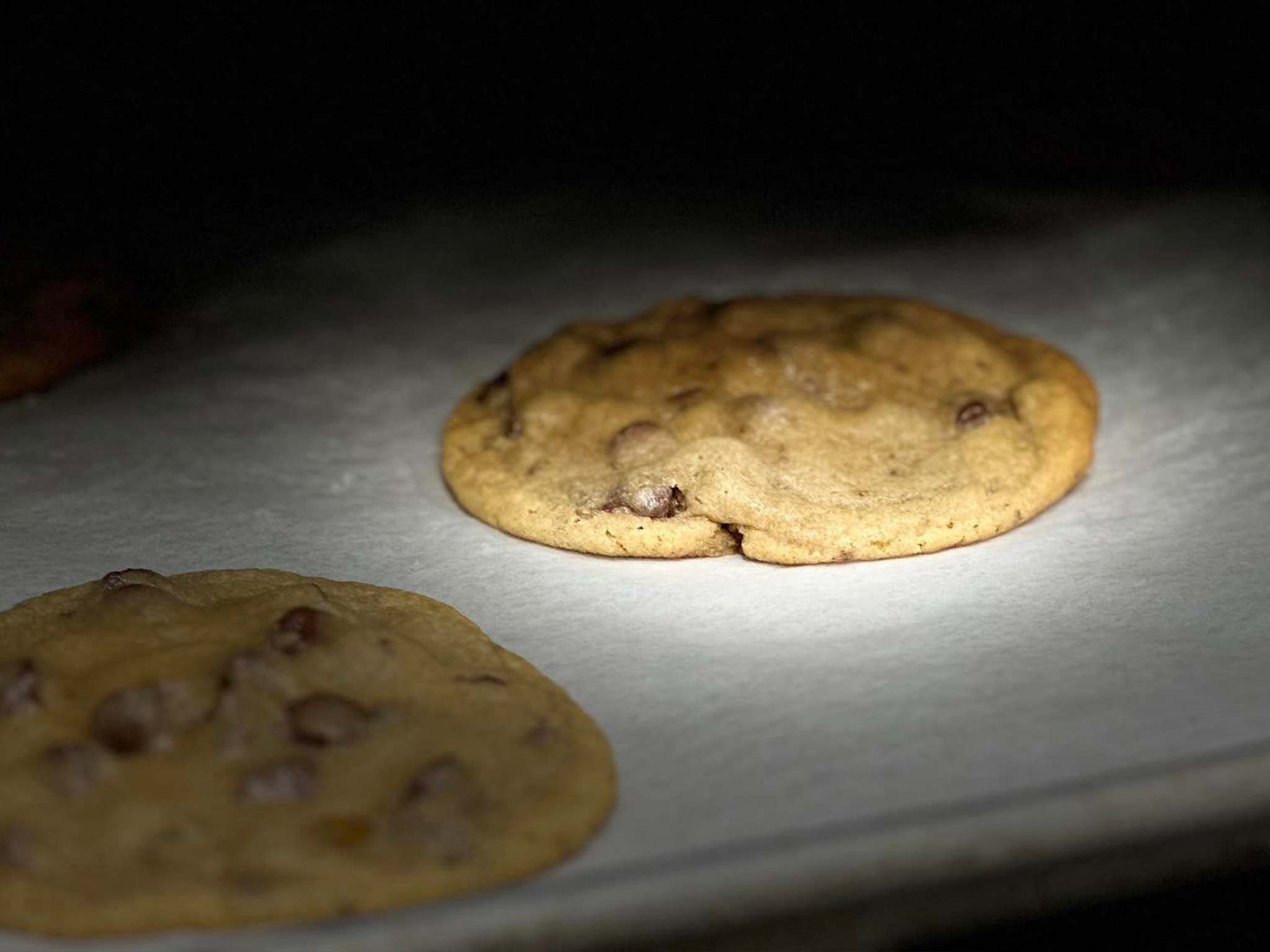 Fresh out of the oven salted caramel chocolate chip cookies baked inhouse at 1st Street Cafe in Leechburg PA